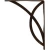 imageEkena Millwork BKTM01X12X15SMI 1 2quot W x 12quot D x 15quot H Miller Wrought Iron Bracket Single Center BraceAntiqued Bronze
