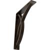 imageEkena Millwork BKTM01X12X15SMI 1 2quot W x 12quot D x 15quot H Miller Wrought Iron Bracket Single Center BraceAntiqued Bronze