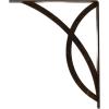 imageEkena Millwork BKTM01X12X15SMI 1 2quot W x 12quot D x 15quot H Miller Wrought Iron Bracket Single Center BraceAntiqued Bronze
