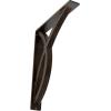 imageEkena Millwork BKTM01X12X15SMI 1 2quot W x 12quot D x 15quot H Miller Wrought Iron Bracket Single Center BraceAntiqued Bronze