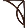 imageEkena Millwork BKTM01X12X15SMI 1 2quot W x 12quot D x 15quot H Miller Wrought Iron Bracket Single Center BraceAntiqued Copper