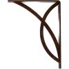 imageEkena Millwork BKTM01X12X15SMI 1 2quot W x 12quot D x 15quot H Miller Wrought Iron Bracket Single Center BraceAntiqued Copper