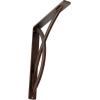 imageEkena Millwork BKTM01X12X15SMI 1 2quot W x 12quot D x 15quot H Miller Wrought Iron Bracket Single Center BraceAntiqued Copper