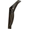 imageEkena Millwork BKTM01X12X15SMI 1 2quot W x 12quot D x 15quot H Miller Wrought Iron Bracket Single Center BraceAntiqued Pale Gold