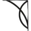 imageEkena Millwork BKTM01X12X15SMI 1 2quot W x 12quot D x 15quot H Miller Wrought Iron Bracket Single Center BraceAntiqued Pewter
