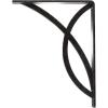 imageEkena Millwork BKTM01X12X15SMI 1 2quot W x 12quot D x 15quot H Miller Wrought Iron Bracket Single Center BraceAntiqued Pewter