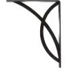 imageEkena Millwork BKTM01X12X15SMI 1 2quot W x 12quot D x 15quot H Miller Wrought Iron Bracket Single Center BraceAntiqued Pewter