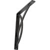 imageEkena Millwork BKTM01X12X15SMI 1 2quot W x 12quot D x 15quot H Miller Wrought Iron Bracket Single Center BraceAntiqued Pewter