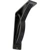 imageEkena Millwork BKTM01X12X15SMI 1 2quot W x 12quot D x 15quot H Miller Wrought Iron Bracket Single Center BraceAntiqued Pewter
