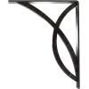 imageEkena Millwork BKTM01X12X15SMI 1 2quot W x 12quot D x 15quot H Miller Wrought Iron Bracket Single Center BraceAntiqued Silver