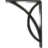 imageEkena Millwork BKTM01X12X15SMI 1 2quot W x 12quot D x 15quot H Miller Wrought Iron Bracket Single Center BraceAntiqued Silver