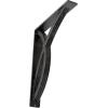 imageEkena Millwork BKTM01X12X15SMI 1 2quot W x 12quot D x 15quot H Miller Wrought Iron Bracket Single Center BraceAntiqued Silver