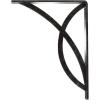 imageEkena Millwork BKTM01X12X15SMI 1 2quot W x 12quot D x 15quot H Miller Wrought Iron Bracket Single Center BraceAntiqued Silver