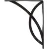 imageEkena Millwork BKTM01X12X15SMI 1 2quot W x 12quot D x 15quot H Miller Wrought Iron Bracket Single Center BraceAntiqued Silver