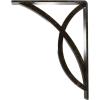 imageEkena Millwork BKTM01X12X15SMI 1 2quot W x 12quot D x 15quot H Miller Wrought Iron Bracket Single Center BraceAntiqued Warm Silver