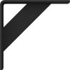 imageEkena Millwork BKTM02X08X08TRHBL 2quotW x 8quotD x 8quotH Traditional Steel Bracket Hammered Black