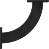imageEkena Millwork BKTM02X09X09BRHBL 2 inch W x 9 inch D x 9 inch H Bradford steel Bracket Hammered Black