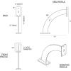 imageEkena Millwork BKTM02X11X11BRSS 2Inch W x 11Inch D x 11Inch H Bradford Bracket Stainless SteelAntiqued Warm Silver