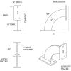 imageEkena Millwork BKTM02X11X11BRSS 2Inch W x 11Inch D x 11Inch H Bradford Bracket Stainless SteelUnfinished Steel