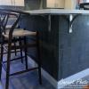imageEkena Millwork BKTM02X14X14HAHBL 2 inch W x 14 inch D x 14 inch H Hamilton Steel Bracket Hammered Black