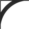 imageEkena Millwork BKTM02X16X16LEHBL 2quotW x 16quotD x 16quotH Legacy Steel Bracket Hammered Black
