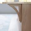 imageEkena Millwork BKTW01X07X10THRW Medium Thorton Wood Wood Brackets 1 34quotW x 7 12quotD x 10 12quotH  RubberwoodMahogany