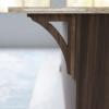imageEkena Millwork BKTW01X07X10THRW Medium Thorton Wood Wood Brackets 1 34quotW x 7 12quotD x 10 12quotH  RubberwoodWalnut
