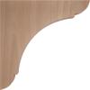 imageEkena Millwork BKTW01X10X10OLRW Large Olympic Wood Wood Brackets 1 34quotW x 10quotD x 10quotH  RubberwoodCherry
