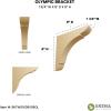 imageEkena Millwork BKTW01X10X10OLRW Large Olympic Wood Wood Brackets 1 34quotW x 10quotD x 10quotH  RubberwoodCherry