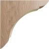 imageEkena Millwork BKTW01X10X10OLRW Large Olympic Wood Wood Brackets 1 34quotW x 10quotD x 10quotH  RubberwoodMahogany