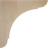 imageEkena Millwork BKTW01X10X10OLRW Large Olympic Wood Wood Brackets 1 34quotW x 10quotD x 10quotH  RubberwoodMaple