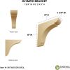 imageEkena Millwork BKTW01X10X10OLRW Large Olympic Wood Wood Brackets 1 34quotW x 10quotD x 10quotH  RubberwoodMaple