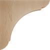 imageEkena Millwork BKTW01X10X10OLRW Large Olympic Wood Wood Brackets 1 34quotW x 10quotD x 10quotH  RubberwoodMaple