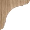 imageEkena Millwork BKTW01X10X10OLRW Large Olympic Wood Wood Brackets 1 34quotW x 10quotD x 10quotH  RubberwoodRed Oak
