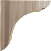 imageEkena Millwork BKTW01X10X10OLRW Large Olympic Wood Wood Brackets 1 34quotW x 10quotD x 10quotH  RubberwoodWalnut