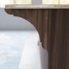 imageEkena Millwork BKTW01X10X10OLRW Large Olympic Wood Wood Brackets 1 34quotW x 10quotD x 10quotH  RubberwoodWalnut