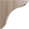 imageEkena Millwork BKTW01X10X10OLRW Large Olympic Wood Wood Brackets 1 34quotW x 10quotD x 10quotH  RubberwoodWalnut
