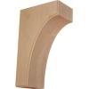 imageEkena Millwork BKTW02X04X06CVRW Clarksville Wood Brackets 1 34quotW x 4quotD x 6quotH  RubberwoodAlder