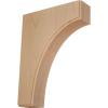 imageEkena Millwork BKTW02X04X06CVRW Clarksville Wood Brackets 1 34quotW x 4quotD x 6quotH  RubberwoodAlder