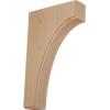 imageEkena Millwork BKTW02X04X06CVRW Clarksville Wood Brackets 1 34quotW x 4quotD x 6quotH  RubberwoodAlder