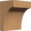 imageEkena Millwork BKTW02X04X06CVRW Clarksville Wood Brackets 1 34quotW x 4quotD x 6quotH  RubberwoodCherry