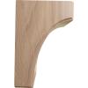 imageEkena Millwork BKTW02X04X06CVRW Clarksville Wood Brackets 1 34quotW x 4quotD x 6quotH  RubberwoodMahogany