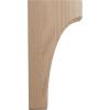 imageEkena Millwork BKTW02X04X06CVRW Clarksville Wood Brackets 1 34quotW x 4quotD x 6quotH  RubberwoodMahogany
