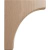 imageEkena Millwork BKTW02X04X06CVRW Clarksville Wood Brackets 1 34quotW x 4quotD x 6quotH  RubberwoodMahogany