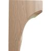 imageEkena Millwork BKTW02X04X06CVRW Clarksville Wood Brackets 1 34quotW x 4quotD x 6quotH  RubberwoodMahogany