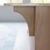 imageEkena Millwork BKTW02X04X06CVRW Clarksville Wood Brackets 1 34quotW x 4quotD x 6quotH  RubberwoodMahogany