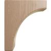 imageEkena Millwork BKTW02X04X06CVRW Clarksville Wood Brackets 1 34quotW x 4quotD x 6quotH  RubberwoodMahogany