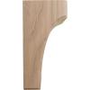 imageEkena Millwork BKTW02X04X06CVRW Clarksville Wood Brackets 1 34quotW x 4quotD x 6quotH  RubberwoodMahogany