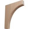 imageEkena Millwork BKTW02X04X06CVRW Clarksville Wood Brackets 1 34quotW x 4quotD x 6quotH  RubberwoodMahogany