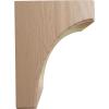 imageEkena Millwork BKTW02X04X06CVRW Clarksville Wood Brackets 1 34quotW x 4quotD x 6quotH  RubberwoodMahogany